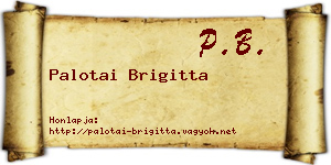Palotai Brigitta névjegykártya