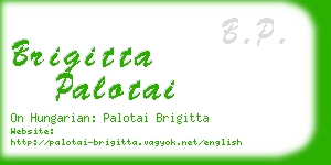 brigitta palotai business card